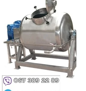 Барабанный смеситель из нержавеющей стали 100л для пищевых продуктов