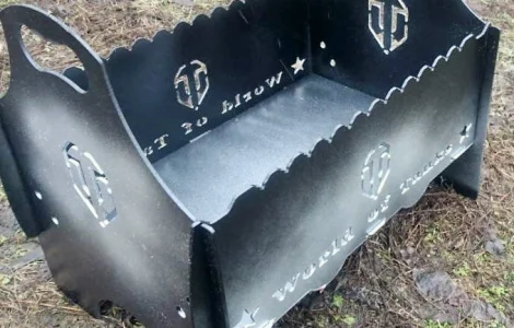 Разборный мангал World of Tanks. Стильный подарок. Отличное качество. Недорого