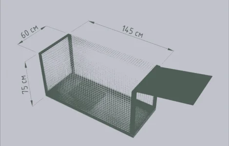 Живоловушка для отлова собак. Собаколовка. Живоловка 1