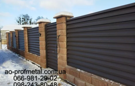 Забор профнастил жалюзи-ламели