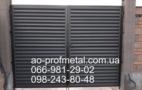 Профнастил забор -жалюзи. Ламели -жалюзи из профнастила