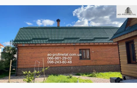 Металлочерепица Оливкового Цвета