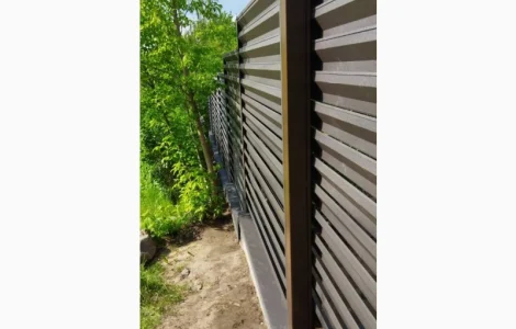 Забор жалюзи установка под ключ