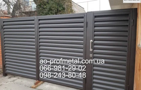 Забор жалюзи установка под ключ