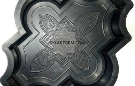 Формы для тротуарной плитки Клевер узорный 2