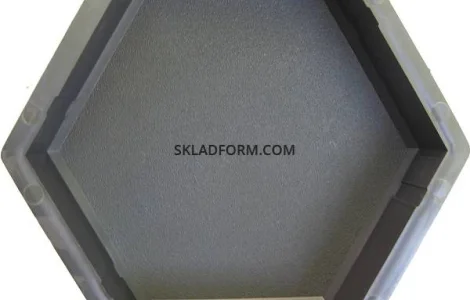 Формы для тротуарной плитки Шестигранник шагрень