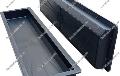 Форма метрового дорожного бордюра