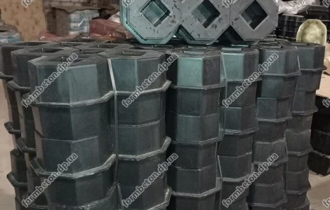 Форма для тротуарной плитки решетка газонная под траву