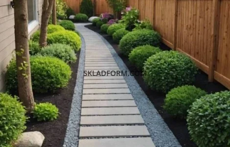 Форма для производства бетонной садовой дорожки 100х50 см