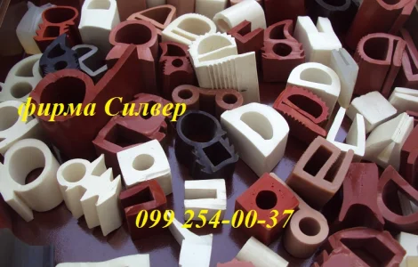 Трубки, профили, шнуры, пластины из силикона и резины