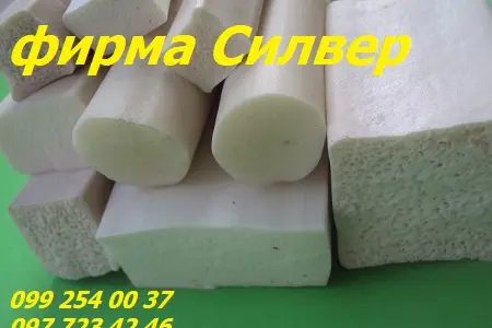 Пористі силіконові шнури та профілі. Спінений силікон