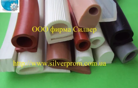 Профили уплотнителей из силиконовой резины
