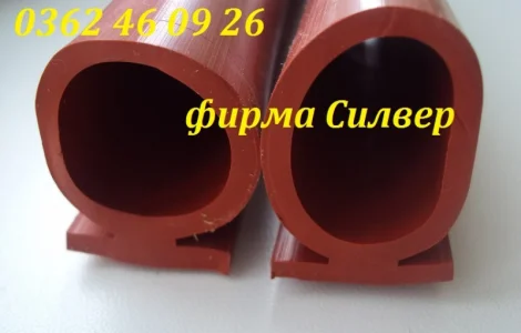 Сушильные камеры древесины - силиконовый уплотнитель Ю профиль