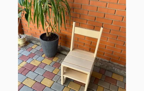 Стул-стремянка (сосна, ольха)