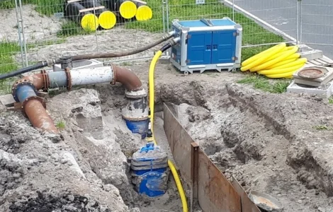 Дизельный поршневой насос для водопонижения грунтовых вод иглофильтрами 35м3/час 20м