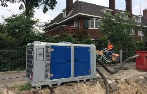 Поршневой насос для водопонижения грунтовых вод иглофильтрами дизельный 58м3/час 20м