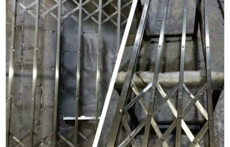 Розсувні грати Prof Боствіг із нержавіючої сталі