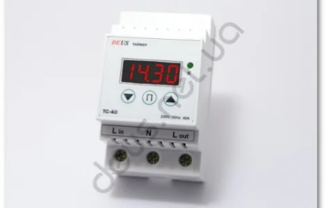 Таймер суточный (реле времени) на DIN-рейку 40А(8.8кВт)