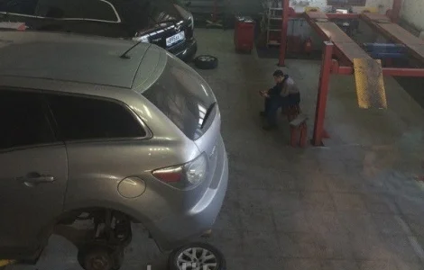 Резиновая плитка для СТО и шиномонтажа