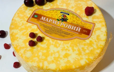 Продукт молоковмісний сирний "Мармуровий", ТМ "ЛЕПОТА", 50% жиру в сухій речовині