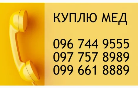 ЧЕРКАСЬКА область – закуповуємо якісний мед оптом від 300 кг