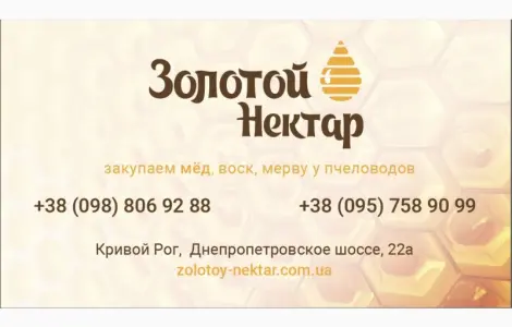 Закупка Рапсового и Подсолнечного меда без антибитотиков