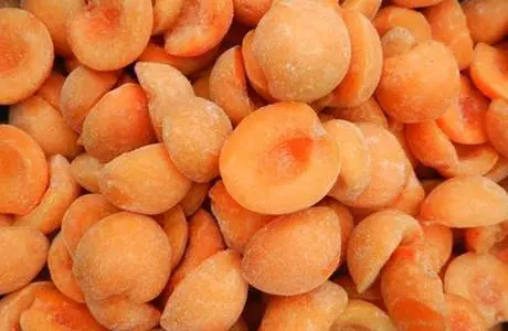 Половинки абрикоса шокової заморозки