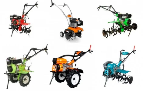 Бензинові та дизельні мотоблоки