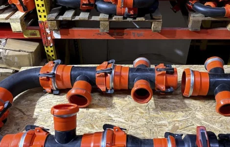 Труби ПЕ для поливу 75, 110, 160мм (6, 8, 10 атм), 6 м, швидкозбірні