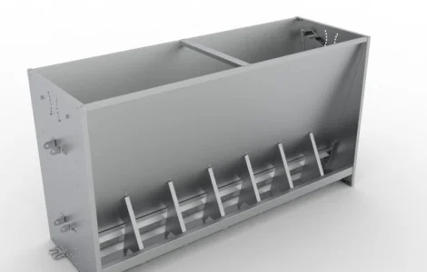 Бункерні годівниці для дорощування свиней, Бункерні кормушки, кормушки, годівниці