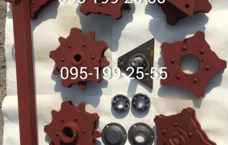 Запчастини ТСН-160А, поворотний пристрій КНФ.01.010, КНФ.01.020, Зірка приводна ТСН-160А