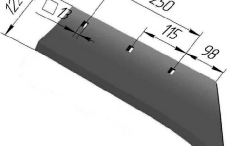 Лемех плуга ПЛН, нож плуга, артикул ПНЧС-702, купити леміш плуга у виробника в Україні