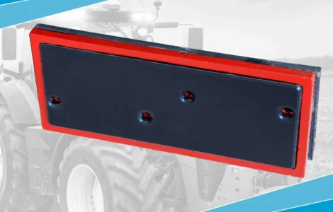 Усиленная полевая доска плуга ПЛН 3-35 (5-35) со вставкой из Текрон