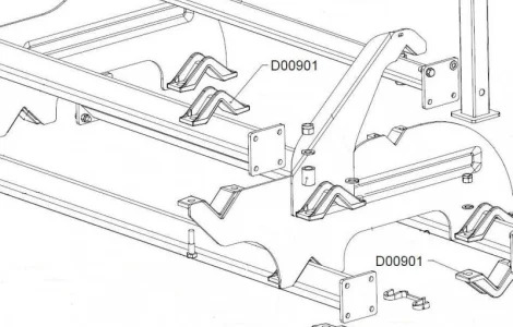 D00901 Пластина прижимная глубокорыхлитель Альпего