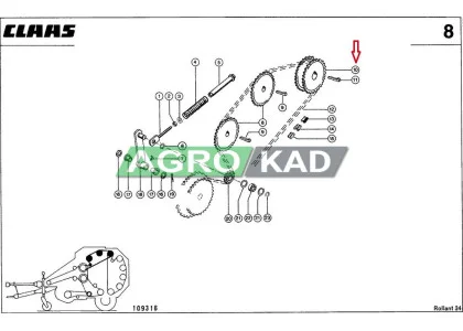 Двойная звездочка Claas AG819273