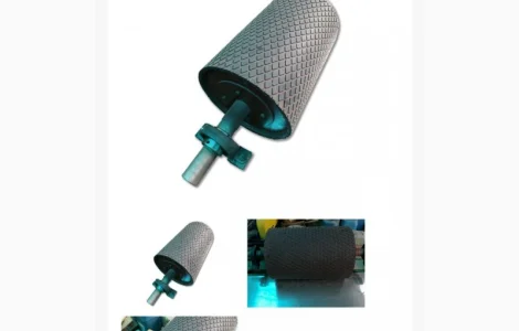 Барабан конвеєра футерований, барабан натяжний, барабан привідний