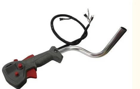 Ручка газу (під електрозапуск) (сіра) мотокоси Vitals, код 178862SL