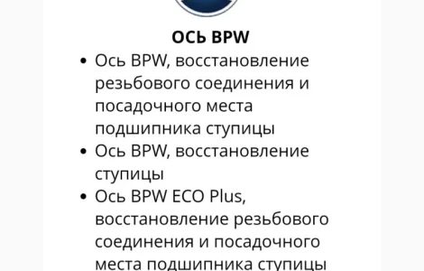 Ось BPW ECO Plus