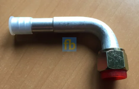 Фітинг Алюмінієвий кутовий 90 градусів 10 гайка 3/4