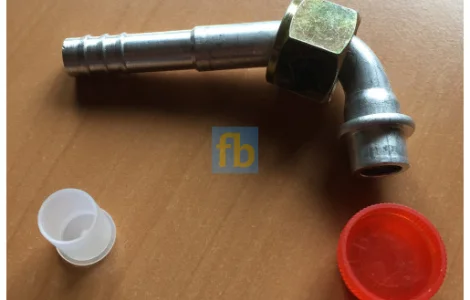Фітинг алюмінієвий кутовий 8 гайка 7/8 від fast-best