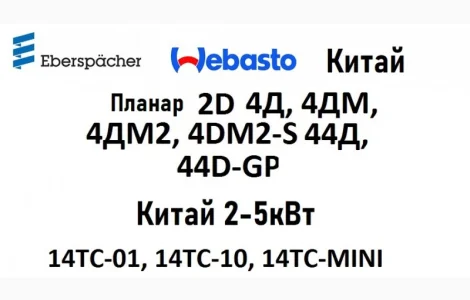 Автономні обігрівачі та деталі для їх ремонту