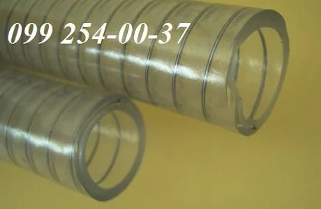 Рукав напорно-всасывающий д.20 мм ПВХ, с мет.спиралью