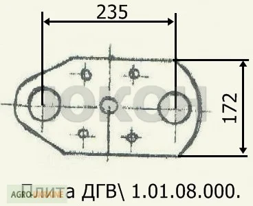 Плита ДГВ 1.01.08.000 - плита передняя, пресс гранулятора Б6-ДГВ