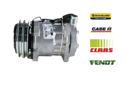 Компрессор кондиционера Case, New Holland, Claas 7h15 132mm. A2 (7863)