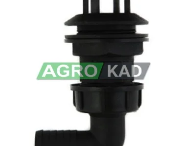 Патрубок всмоктувальний з коліном ø40