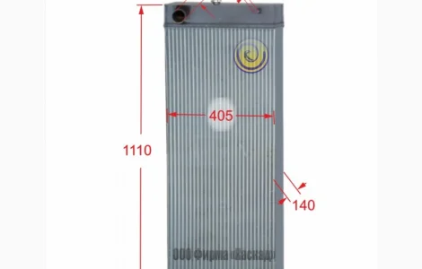 Радиатор водяного охлаждения двигателя экскаватора New Holland E 265