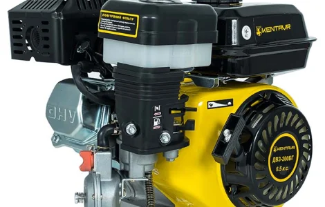 Двигатель комбинированный газ бензин + муфта сцепления со шкивом Кентавр ДВЗ-210Б