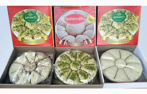 Турецкая халва, Тахинная халва упаковка упаковка 5 кг. оптом в розницу. Восточные сладости