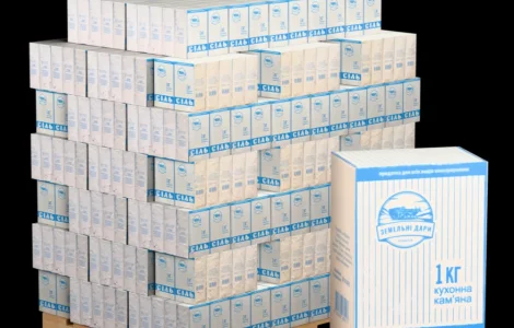 Соль пищевая 1кг ТМ Земельные дары. Продажа оптом.