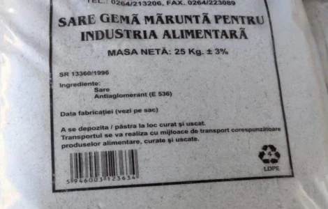 Харчова кам'яна сіль помел 1 у мішках по 5 / 25 кг оптом та в роздріб